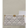 Pochette Christian Dior Caro Colle Noire con borsa a catena
