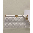 Pochette Christian Dior Caro Colle Noire con borsa a catena