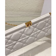 Pochette Christian Dior Caro Colle Noire con borsa a catena