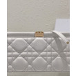 Pochette Christian Dior Caro Colle Noire con borsa a catena