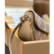 Qualità superiore replica Portafoglio LV con catena Borsa Ivy M82211 Grigio