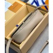 Qualità superiore replica Portafoglio LV con catena Borsa Ivy M82211 Grigio