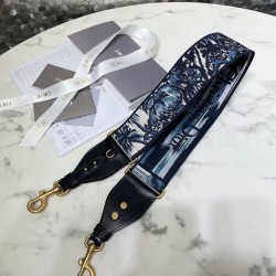 Sito Replica falso Tracolla Dior con anello in ricamo palme Dior blu imitazioni Miglior Prezzo falso Tracolla Dior con anello in ricamo palme Dior blu Replica