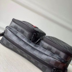 Utility Messenger Damier Graphite N40280 Dupe Perfetta Cloni Firmate Utility Messenger Damier Graphite N40280 imitazioni