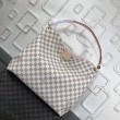 Graceful MM Damier Azur Canvas Rose Ballerine N42233