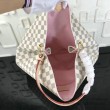 Graceful MM Damier Azur Canvas Rose Ballerine N42233