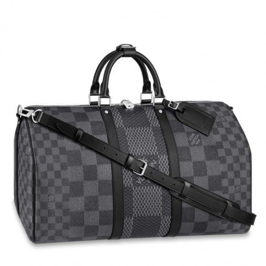 Keepall Bandouliere 50 Damier Graphite 3D N50016