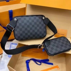 Dupe Scott Messenger Bag Damier Graphite N50018 imitazioni perfette Replica Scott Messenger Bag Damier Graphite N50018 Griffate