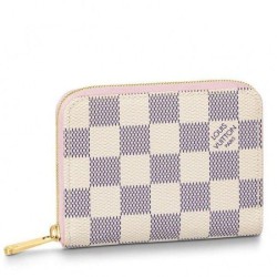 Pari all'originale replica Portamonete Zippy Damier Azur N60229 imitazioni perfette