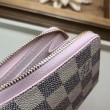Pari all'originale replica Portamonete Zippy Damier Azur N60229