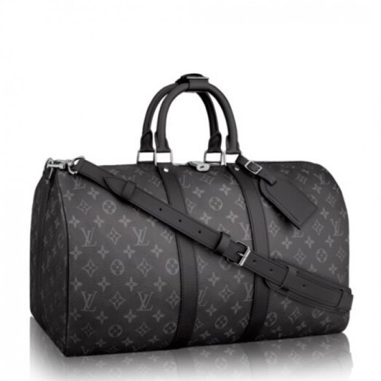 Borse Keepall 45 Monogram Eclipse bandoulière M40569