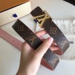 LV Initiales 30MM Cintura reversibile Monogram M9052U