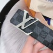 LV Initiales 40MM Cintura reversibile Damier Graphite M0213Q