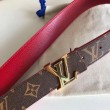 LV Initiales Cintura reversibile da 30 mm con monogramma M0218W