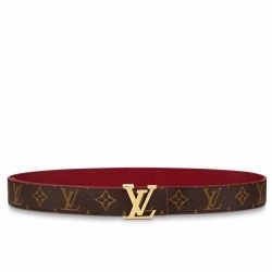 Replica LV Initiales Cintura reversibile da 30 mm con monogramma M0218W Griffate