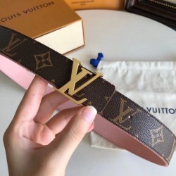 Dupe LV Initiales 30MM Cintura reversibile Monogram M9052U imitazioni perfette Replica LV Initiales 30MM Cintura reversibile Monogram M9052U Griffate