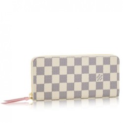 Pari all'originale replica Damier Azur Clemence Portafoglio N61264