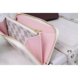 Pari all'originale replica Damier Azur Clemence Portafoglio N61264