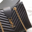 Borse Replica shopping YSL Saint Laurent Pelle di vitello Nera Borse Replica shopping YSL Saint Laurent Pelle di vitello Nera