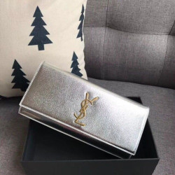 Clutch YSL Saint Laurent Classic Argento