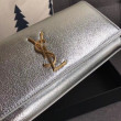 Clutch YSL Saint Laurent Classic Argento Clutch YSL Saint Laurent Classic Argento