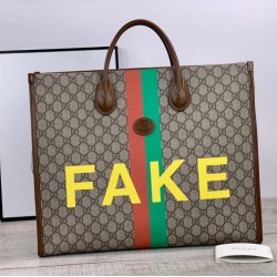 Cloni Firmate Borsa tote grande con stampa 630353 marrone imitazioni