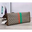 Borsa tote grande con stampa 630353 marrone
