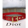 Cintura Christian Dior da donna in pelle di vitello Diorquake rossa Cintura Christian Dior da donna in pelle di vitello Diorquake rossa
