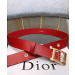 Cintura Christian Dior da donna in pelle di vitello Diorquake rossa Cintura Christian Dior da donna in pelle di vitello Diorquake rossa