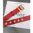 Cintura Christian Dior da donna in pelle di vitello Diorquake rossa Cintura Christian Dior da donna in pelle di vitello Diorquake rossa