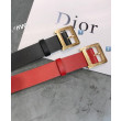 Cintura Christian Dior da donna in pelle di vitello Diorquake rossa Cintura Christian Dior da donna in pelle di vitello Diorquake rossa