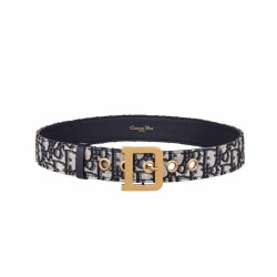 Qualità superiore replica Cintura Christian Dior Diorquake Dior Oblique da donna blu scuro