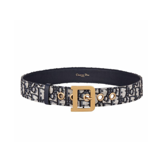 Cintura Christian Dior Diorquake Dior Oblique da donna blu scuro Cintura Christian Dior Diorquake Dior Oblique da donna blu scuro
