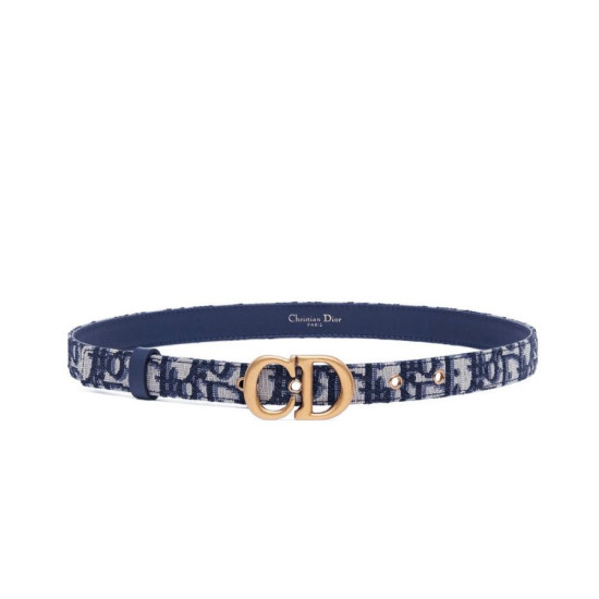 Qualità superiore replica Cintura Christian Dior Saddle Dior Oblique blu scuro Qualità superiore replica Cintura Christian Dior Saddle Dior Oblique blu scuro