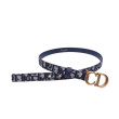 Qualità superiore replica Cintura Christian Dior Saddle Dior Oblique blu scuro Qualità superiore replica Cintura Christian Dior Saddle Dior Oblique blu scuro
