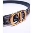 Qualità superiore replica Cintura Christian Dior Saddle Dior Oblique blu scuro Qualità superiore replica Cintura Christian Dior Saddle Dior Oblique blu scuro