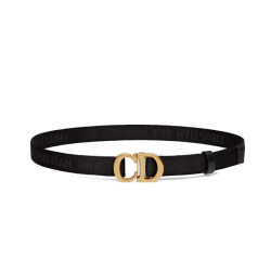Alta gamma replica Cintura in nylon a sella da donna Christian Dior nera