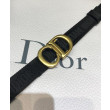 Alta gamma replica Cintura in nylon a sella da donna Christian Dior nera Alta gamma replica Cintura in nylon a sella da donna Christian Dior nera