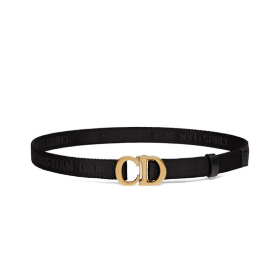 Alta gamma replica Cintura in nylon a sella da donna Christian Dior nera Alta gamma replica Cintura in nylon a sella da donna Christian Dior nera