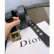 Cintura in pelle di vitello Diorquake Christian Dior da donna nera Cintura in pelle di vitello Diorquake Christian Dior da donna nera
