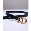 Qualità superiore replica Cintura in pelle di vitello Saddle Christian Dior Nera Qualità superiore replica Cintura in pelle di vitello Saddle Christian Dior Nera