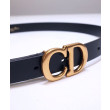 Qualità superiore replica Cintura in pelle di vitello Saddle Christian Dior Nera Qualità superiore replica Cintura in pelle di vitello Saddle Christian Dior Nera