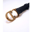 Qualità superiore replica Cintura in pelle di vitello Saddle Christian Dior Nera Qualità superiore replica Cintura in pelle di vitello Saddle Christian Dior Nera