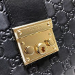 Replica Perfetta a tracolla media con firma lucchetto 479197 nera Replica Perfetta a tracolla media con firma lucchetto 479197 nera