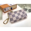 Qualità superiore replica Portachiavi Damier Azur N62659