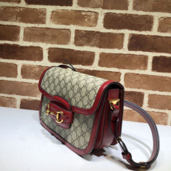 Borsa a spalla piccola 1955 Horsebit 602204 rossa