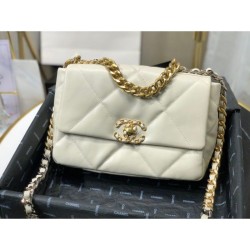 Bora Pari all'originale replica Large 19 in lana tweed con patta AS1162 AS1160 Beige imitazioni perfette
