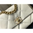 Bora Pari all'originale replica Large 19 in lana tweed con patta AS1162 AS1160 Beige
