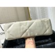 Bora Pari all'originale replica Large 19 in lana tweed con patta AS1162 AS1160 Beige