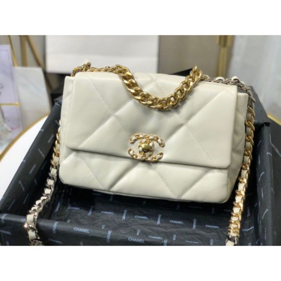 Bora Pari all'originale replica Large 19 in lana tweed con patta AS1162 AS1160 Beige